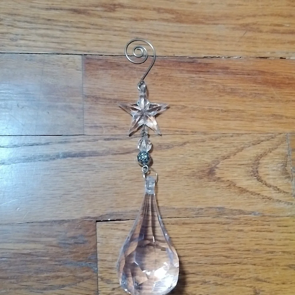 Acrylic Teardrop Christmas Ornament BRAND NEW